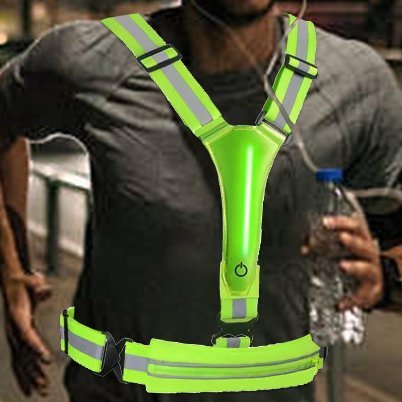 Safety Reflective Vest LED Lig - مراجعة Reflective Vest Cycling وسعره