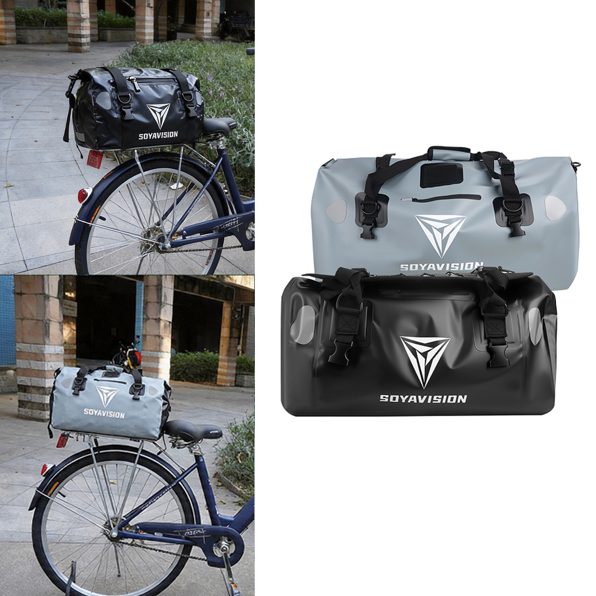 Cycling Bicycle Bike Rear Seat - مراجعة Panniers Waterproof Rear وسعره