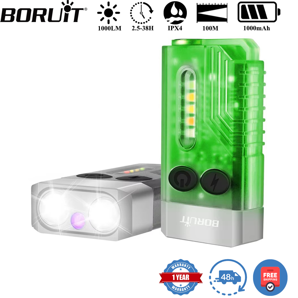 BORUiT V10 Keychain UV LED EDC - مراجعة Cycling To Work وسعره
