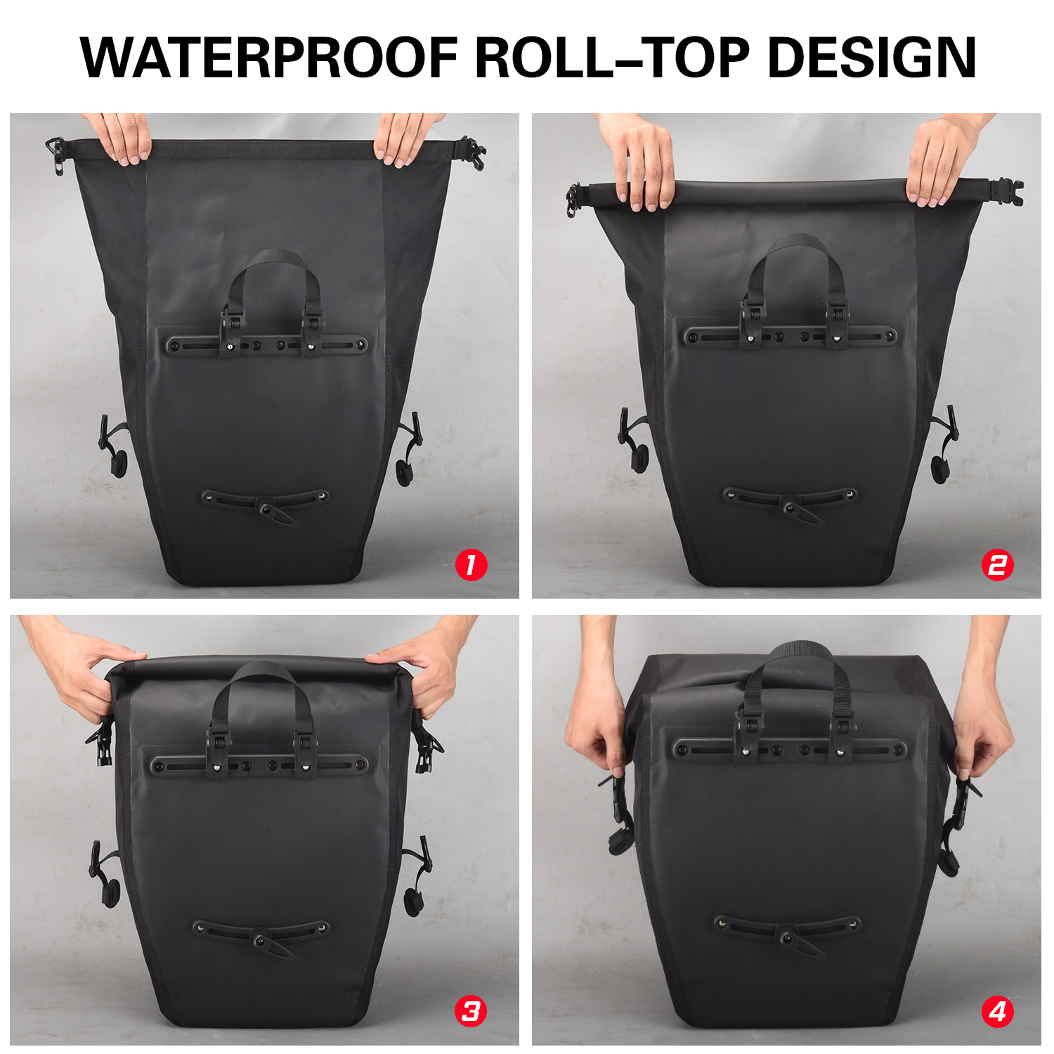 10L/20L Cycle Trunk Bag Bicycl - مراجعة Panniers Waterproof Rear وسعره