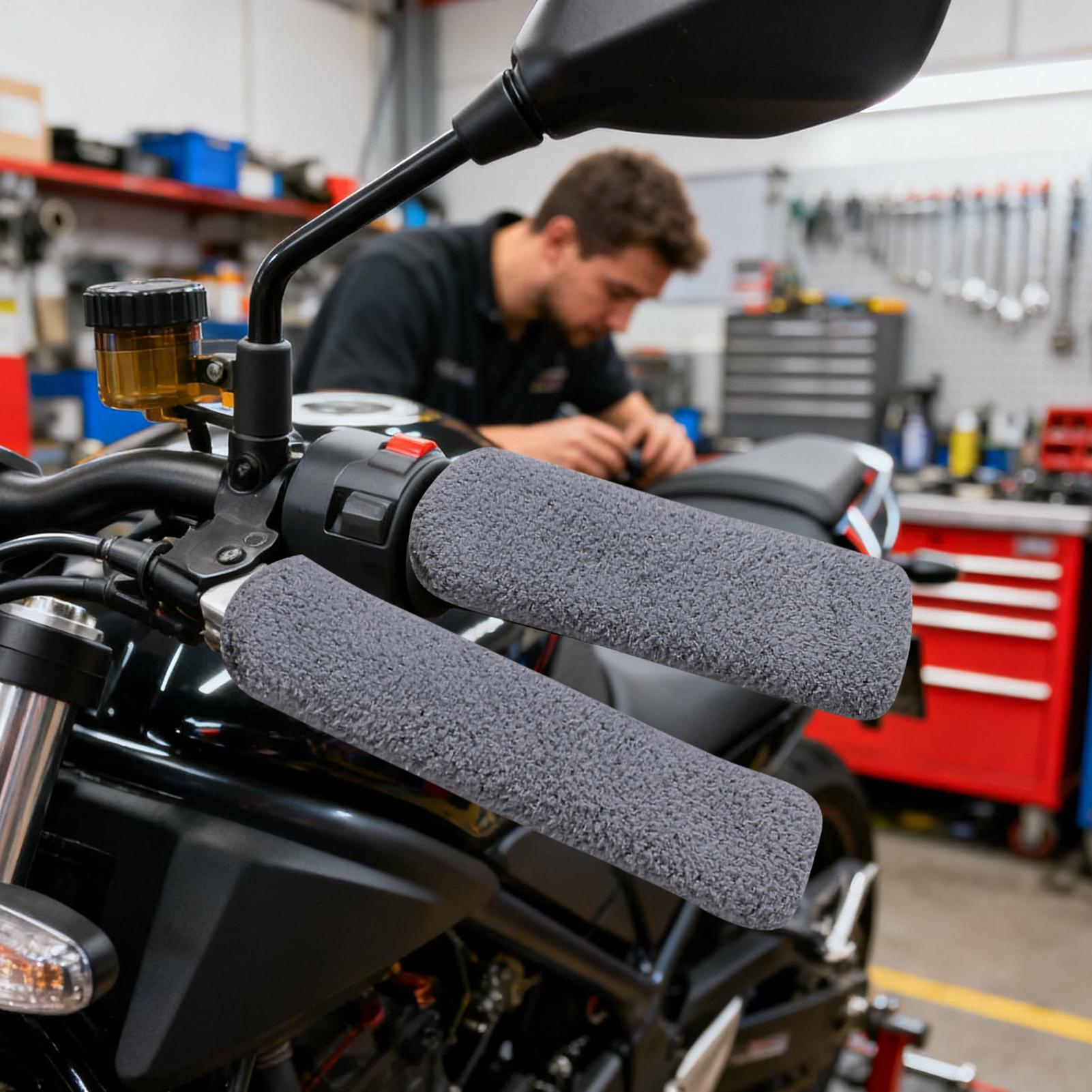 Motorcycle Handlebar Covers St - مراجعة Winter Cycling Commute وسعره