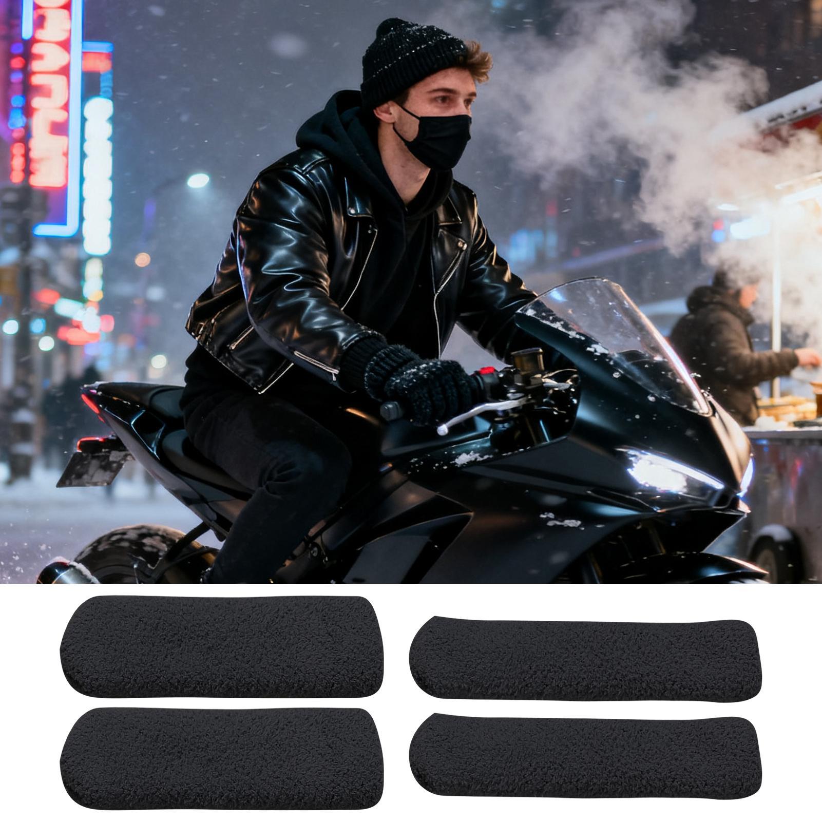 Motorcycle Handlebar Covers St - مراجعة Winter Cycling Commute وسعره