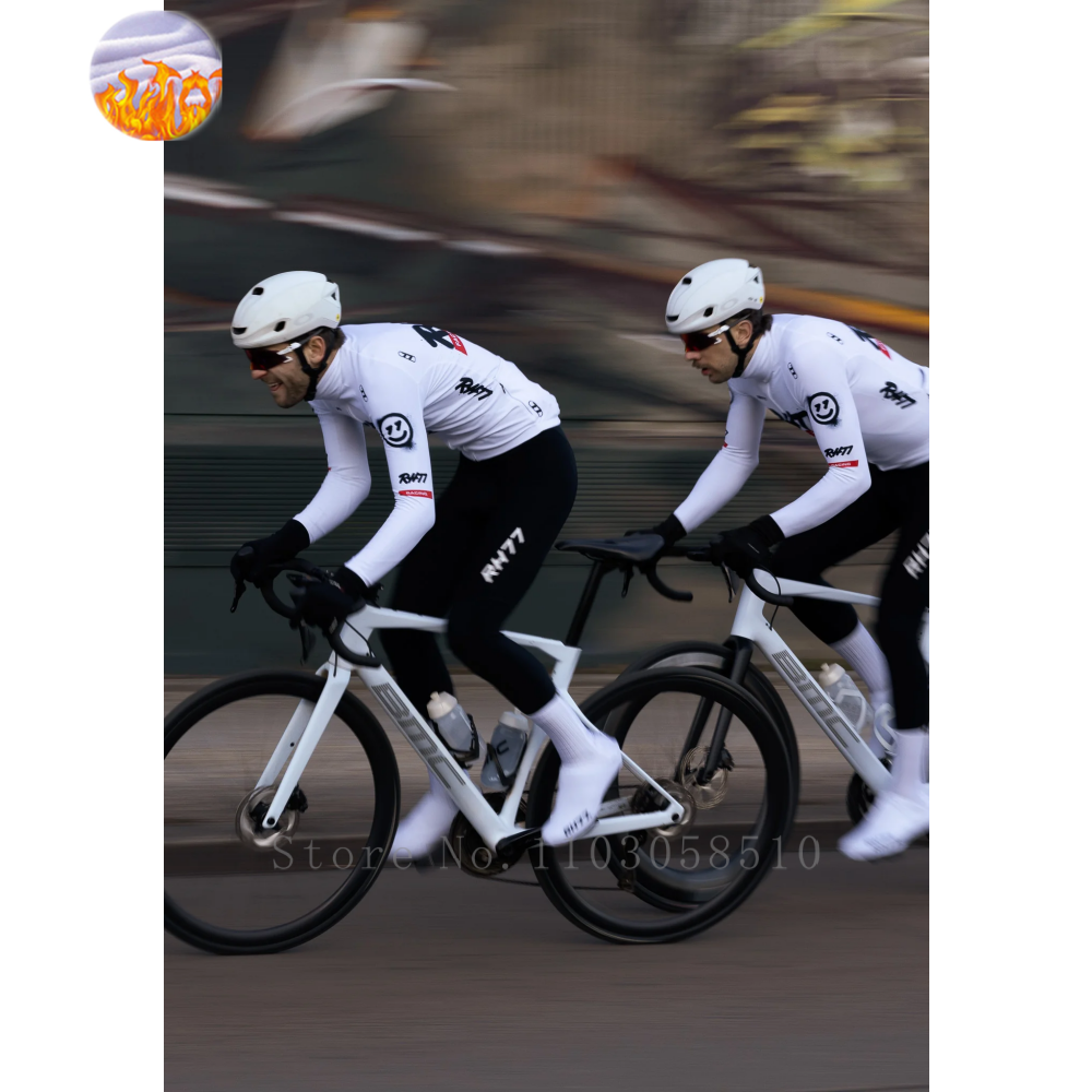 RH77 Bike Thermal Fleece Bicyc - مراجعة Cycling Commuter Jacket وسعره