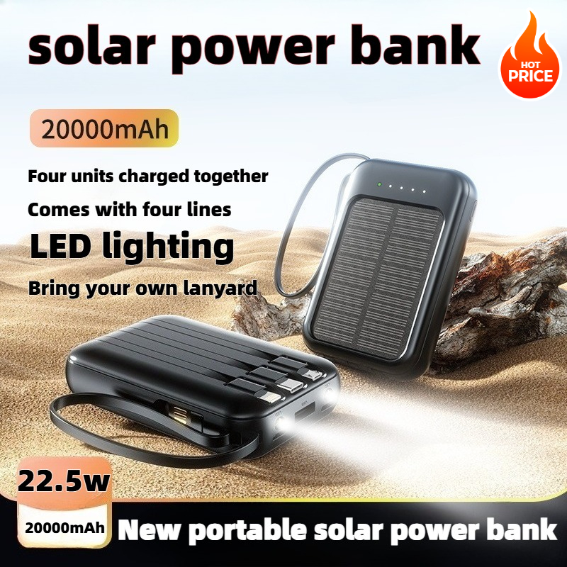50000mAh Solar Power Bank Supe - مراجعة Usb Charger Dynamo وسعره