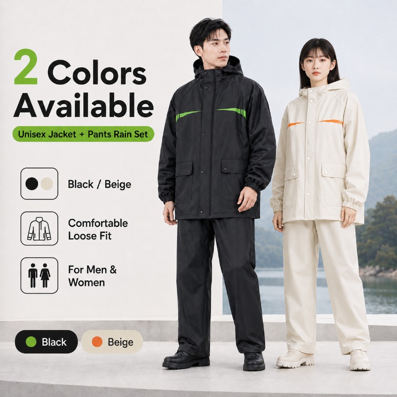 Unisex 2-Piece Waterproof Cycl - مراجعة Cycling Commute In Rain وسعره