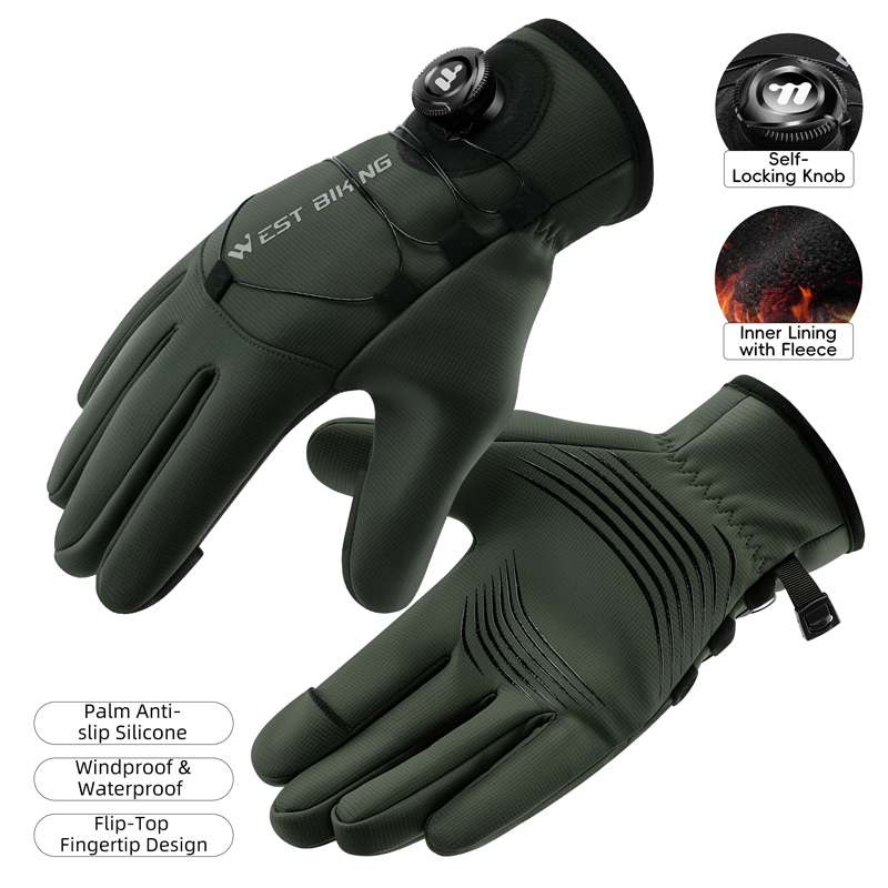 Winter Bike Gloves Magnetic Qu - مراجعة Winter Cycling Commute وسعره