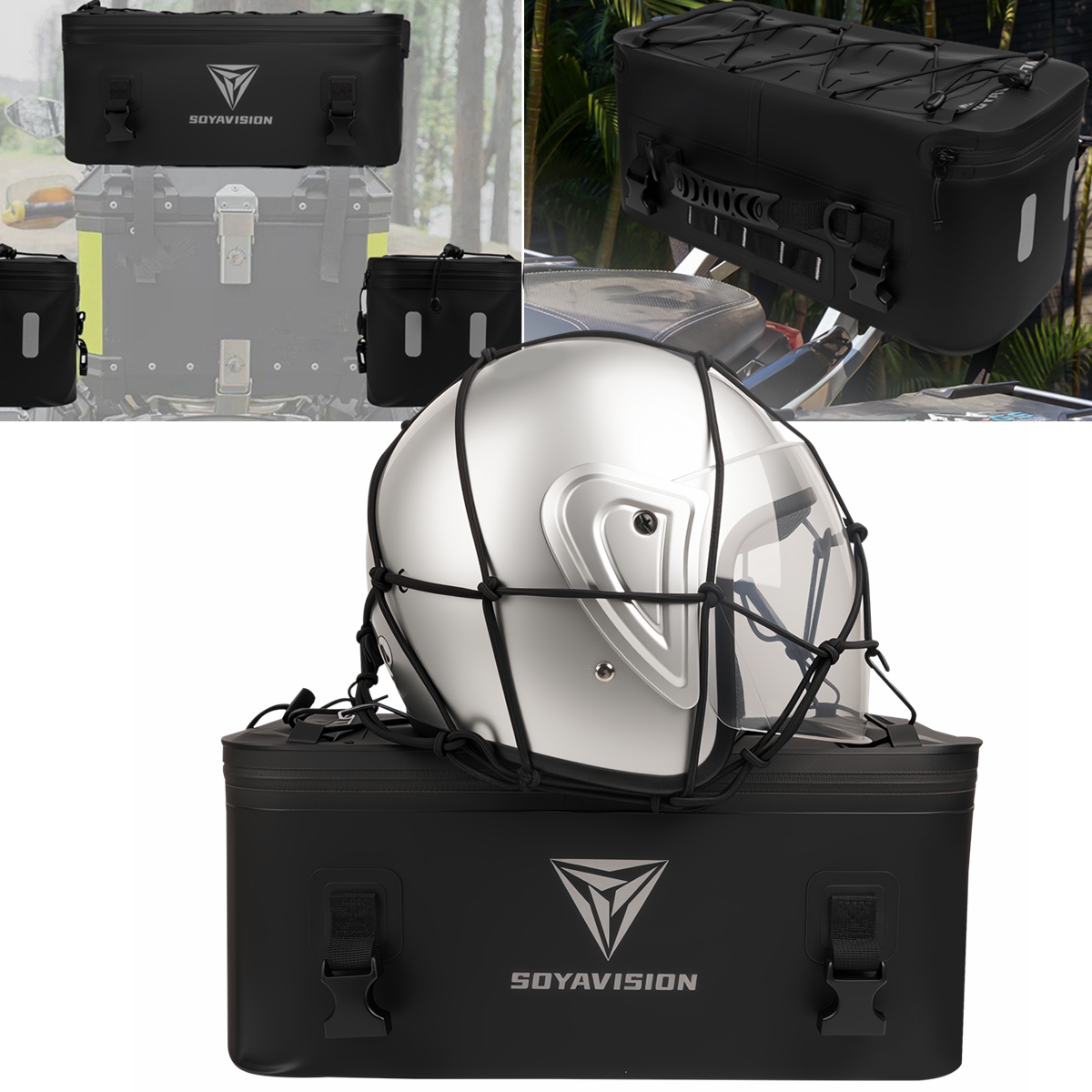 Motorcycle Case Box Bag Waterp - مراجعة Panniers Waterproof Rear وسعره