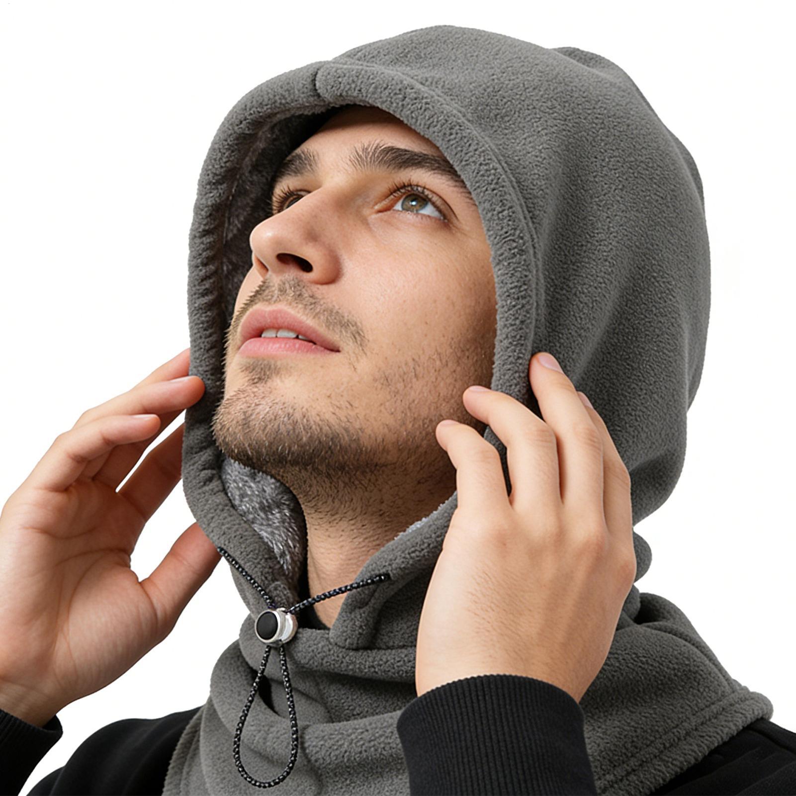Fleece Hood Windproof Warm Adj - مراجعة Cycling To Work وسعره
