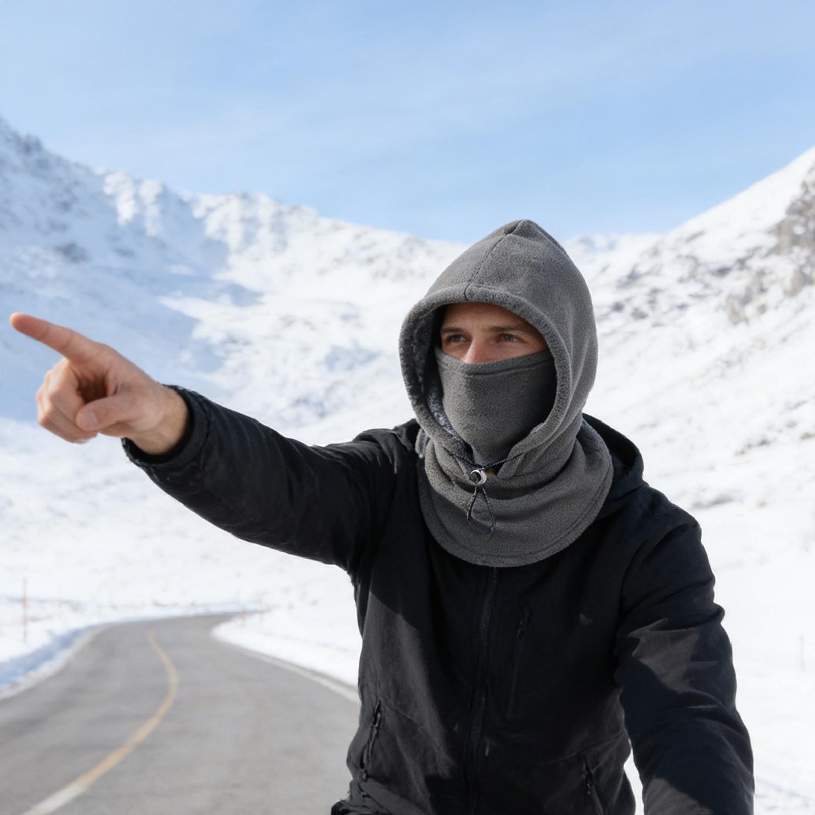 Fleece Hood Windproof Warm Adj - مراجعة Cycling To Work وسعره