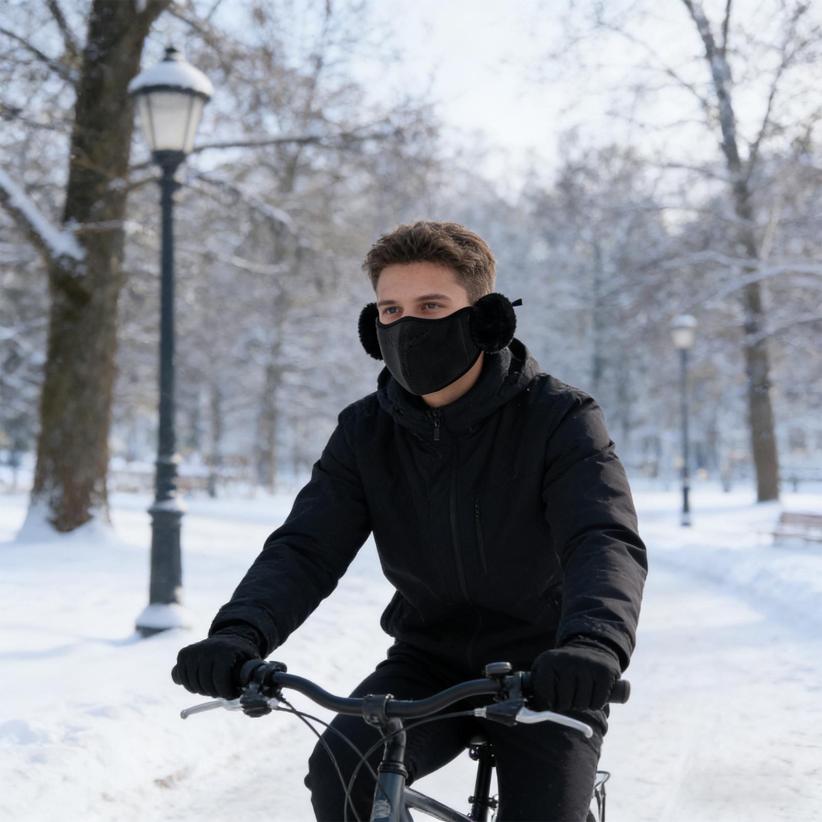 Winter Mouth Cover Warm Therma - مراجعة Winter Cycling Commute وسعره