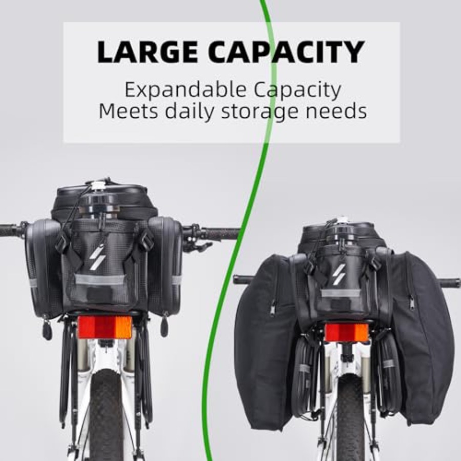 Bike Rack Bag for Trunk Mount  - مراجعة Panniers Waterproof Rear وسعره