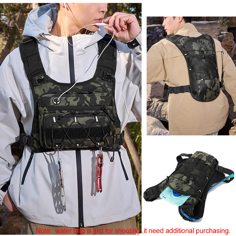 Tactical Bag Front Chest Rig V - مراجعة Reflective Vest Cycling وسعره