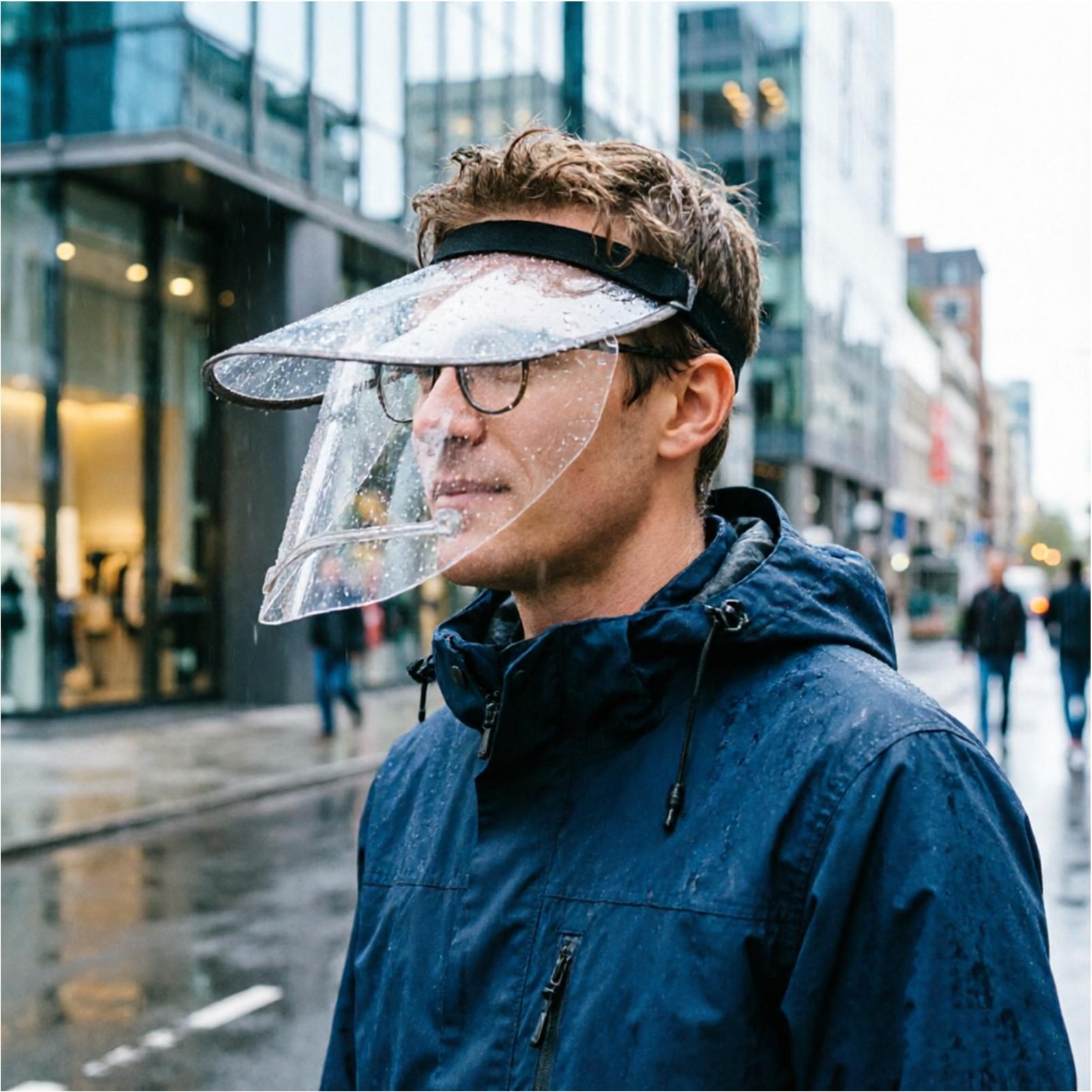 Rain Face Cover With Elastic H - مراجعة Cycling Commute In Rain وسعره