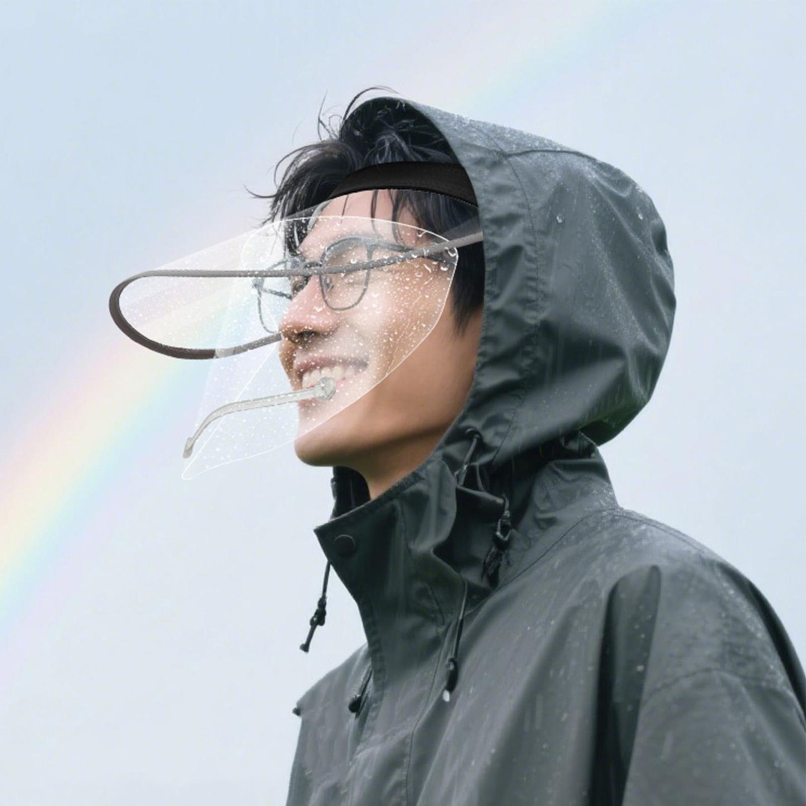 Rain Face Cover With Elastic H - مراجعة Cycling Commute In Rain وسعره