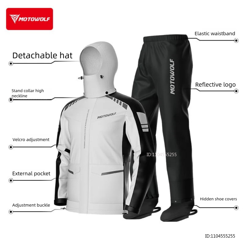Rain Suit Motorcycle Rainwear  - مراجعة Cycling Commute In Rain وسعره