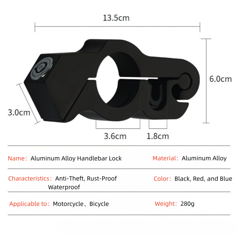 Motorcycle & Bicycle Handlebar - مراجعة Commuter Bike Lock وسعره