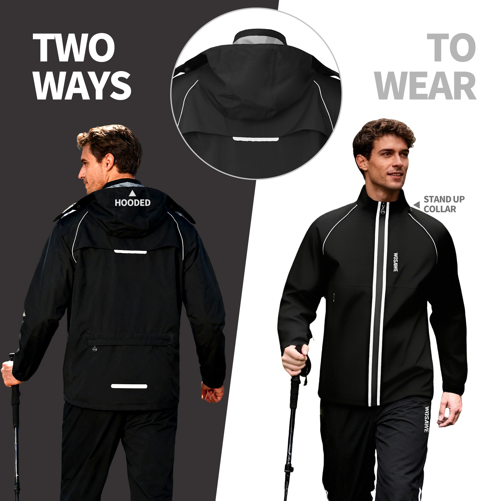 WOSAWE Reflective Motorcycle R - مراجعة Cycling Commute In Rain وسعره
