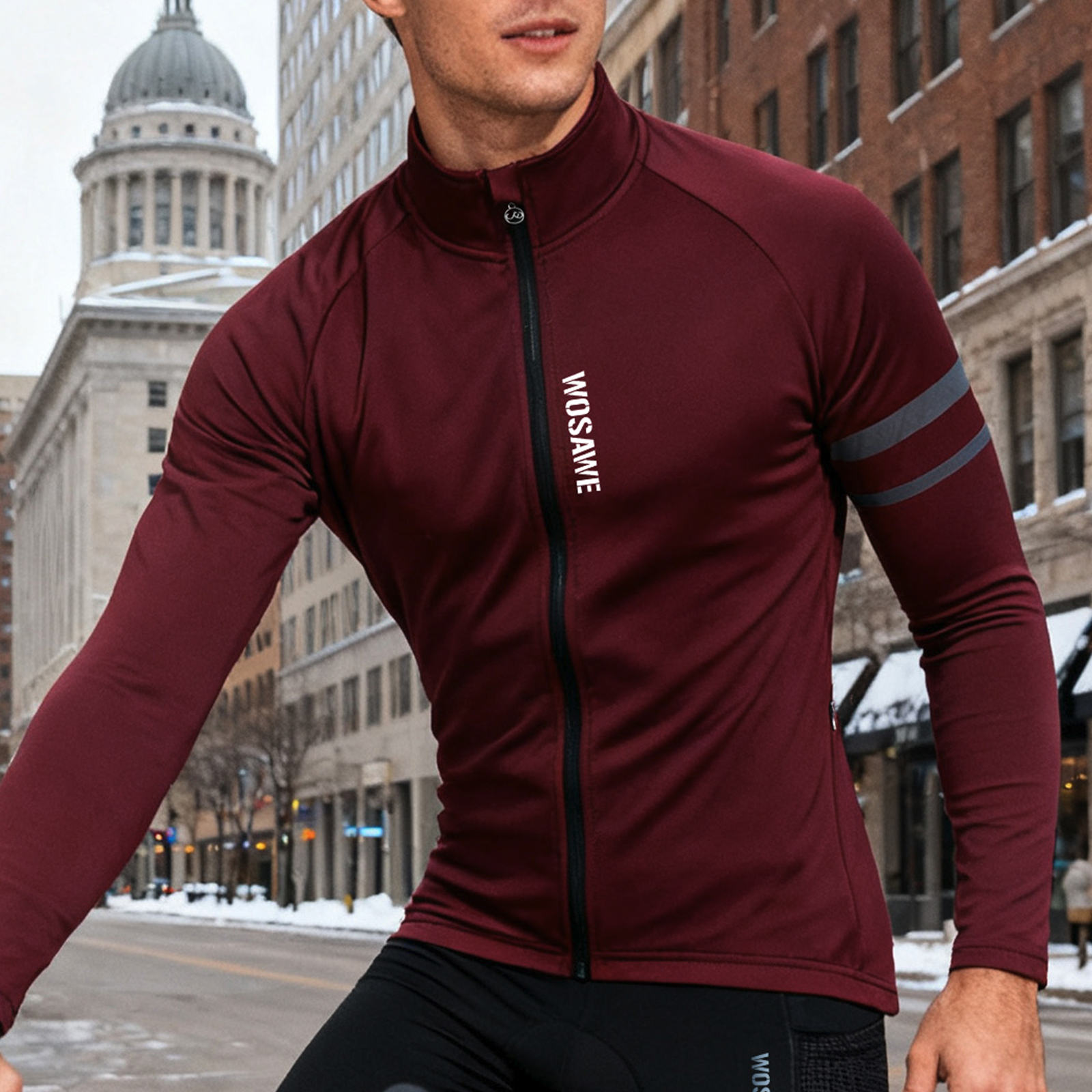 WOSAWE Winter Men's Cycling Ja - مراجعة Cycling Commuter Jacket وسعره