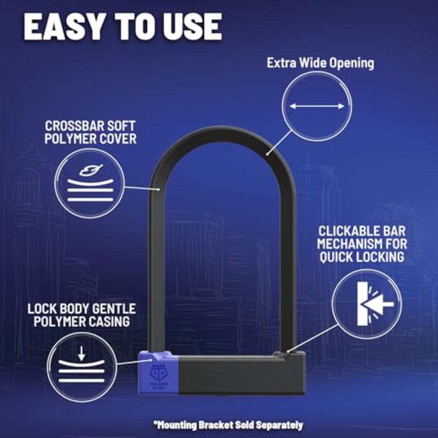 Bike U Lock for urban commutin - مراجعة Commuter Bike Lock وسعره